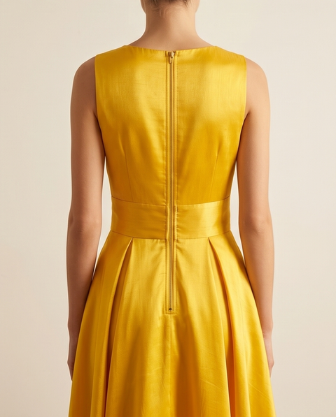 Robe jaune or