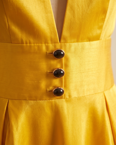 Robe jaune or