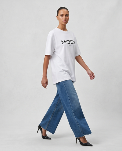 Tee-shirt blanc Mijes oversize