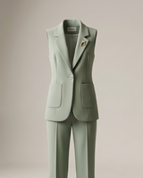 Veste sans manches vert sauge