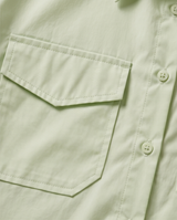 Chemise courte vert sauge