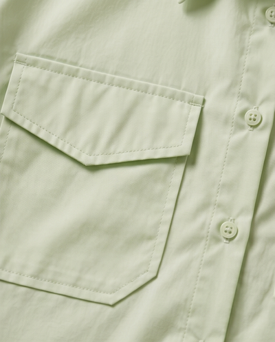 Chemise courte vert sauge