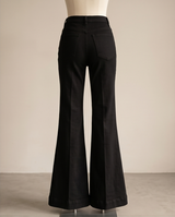 Jeans taille haute flare noir