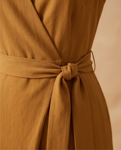 Combinaison porte-feuille ocre