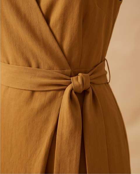 Combinaison porte-feuille ocre