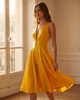 Robe jaune or