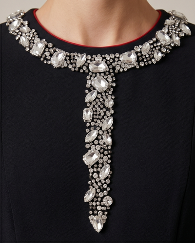 Black rhinestone dress 