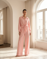 Ensemble fluide rose poudré