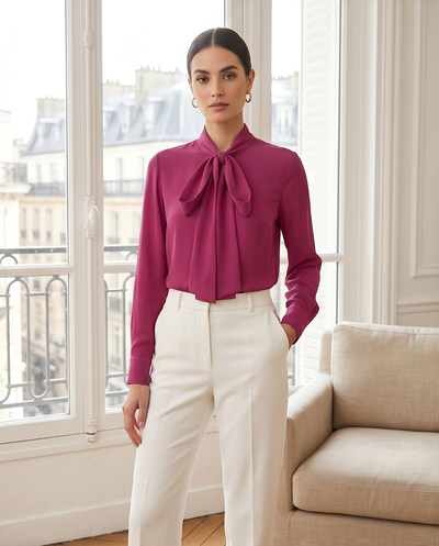 Chemisier Col Lavalliere
