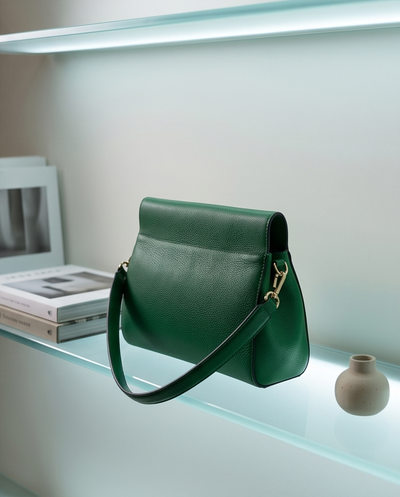 Sac vert en cuir Togo