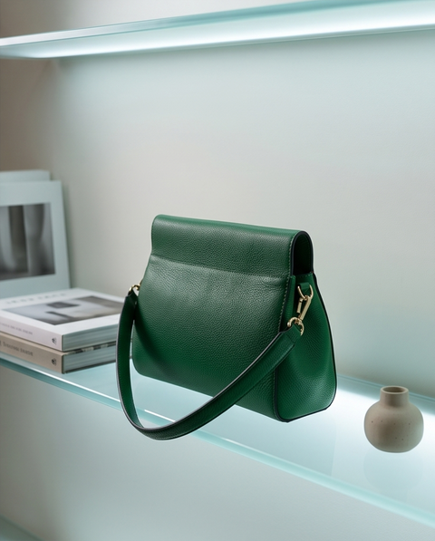 Sac vert en cuir Togo