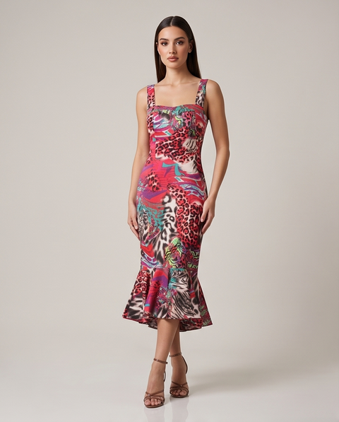 Robe Innes à motif animal