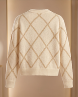 Gilet beige et doré