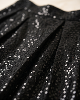 Jupe noir a sequins brodé