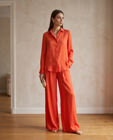 Ensemble rouge orangé