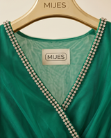 Robe vaporeuse verte émeraude
