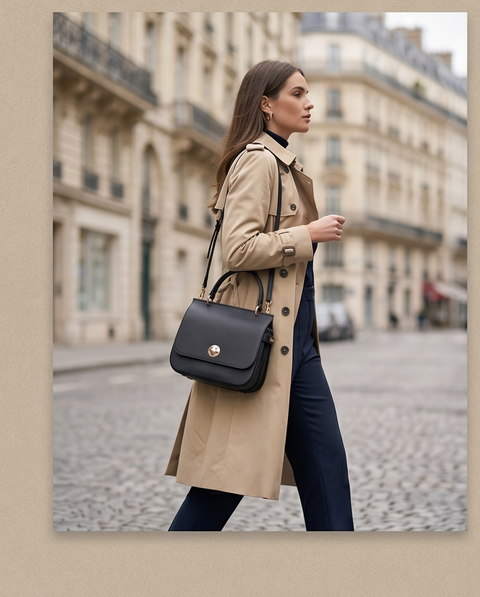 Sac Ambre Noir & Gold