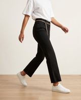 Jeans noir sans ourlet