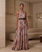 Robe léopard rose