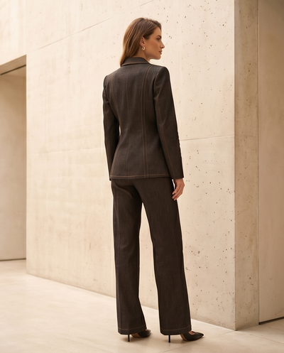 Ensemble denim marron
