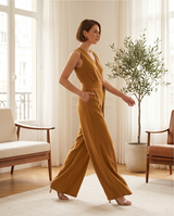 Combinaison porte-feuille ocre