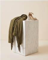 Veste suède militaire à franges