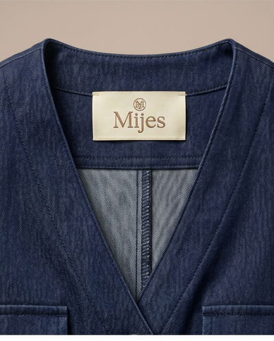 Robe droite denim brut