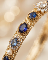 Couronne pierres bleues