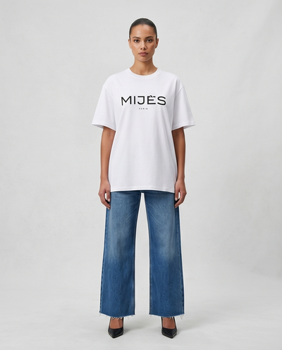 Tee-shirt blanc Mijes oversize