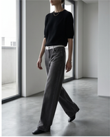 Jeans gris et blanc
