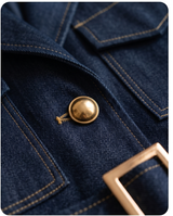 Gilet safari denim brute