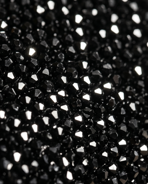 Pochette pierres noires