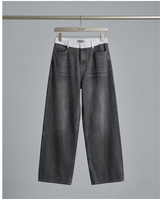 Jeans gris et blanc
