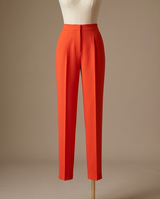 Pantalon crepe orange
