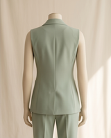 Veste sans manches vert sauge