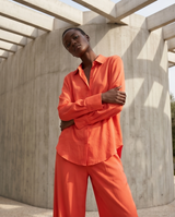 Ensemble rouge orangé