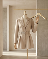 Combinaison short façon blazer