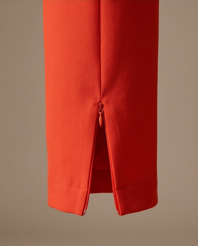 Pantalon crepe orange