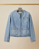 Veste jeans Oversize col rond