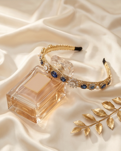 Couronne pierres bleues