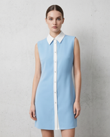 Robe façon chemise bicolore