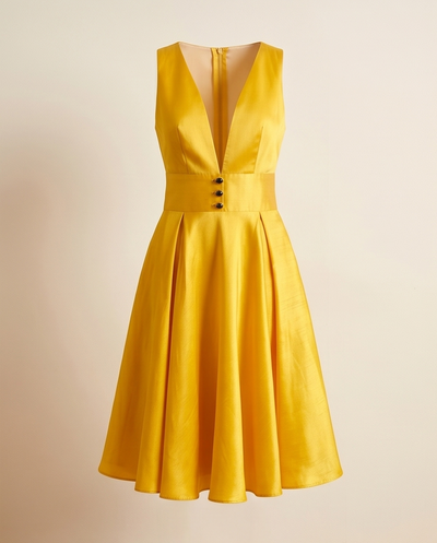 Robe jaune or