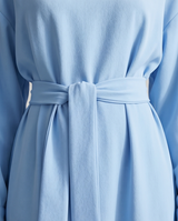 Baby blue asymmetrical dolman dress