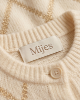 Gilet beige et doré