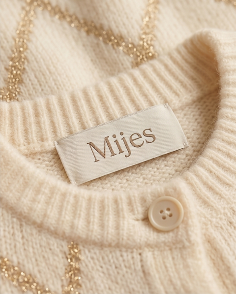Gilet beige et doré