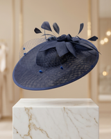 Chapeau bleu plume