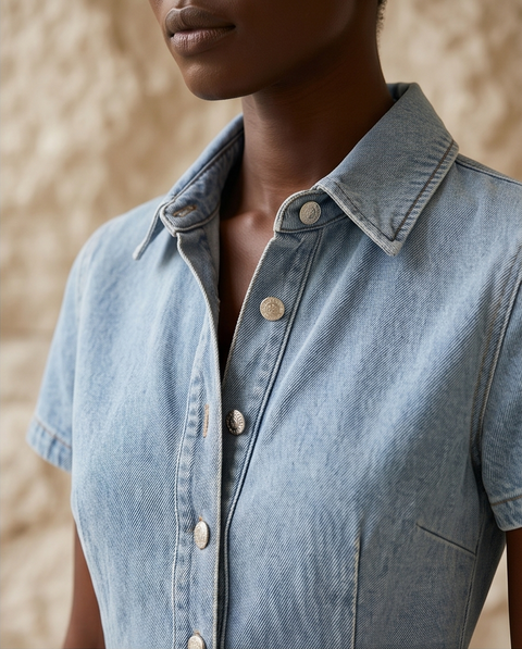 Mini robe denim
