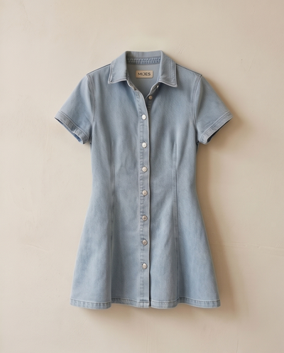 Mini robe denim