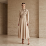 Robe vaporeuse légere sable