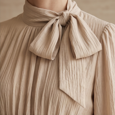 Robe vaporeuse légere sable